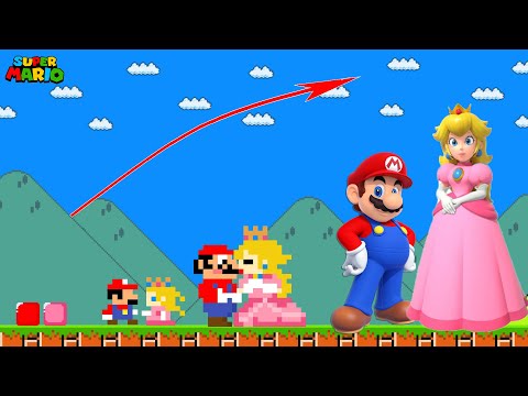 Evolution Of Mario and Peach is Realistic in Super Mario Bros