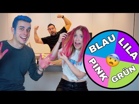 Video Thumbnail: GLÜCKSRAD entscheidet unsere HAARFARBE ? | Bibi