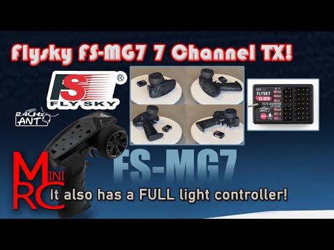 Flysky FS-MG7 Transmitter and Receiver. 7 Channels and a FULL Light Controller!!