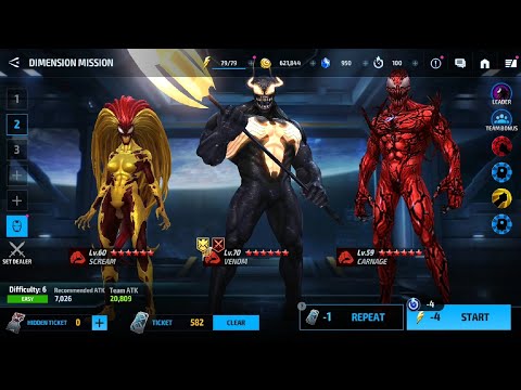 MARVEL Future Fight - Level and Gold in Dimension Mission