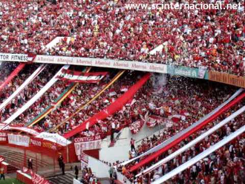 INTER  2x3 Cruzeiro - Entrada - Guarda Popular Colorada / Gravado de dentro e de fora