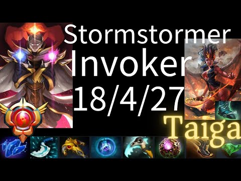Stormstormer Invoker vs Visage, MK, QOP, Doom, Earth Spirit - dota2