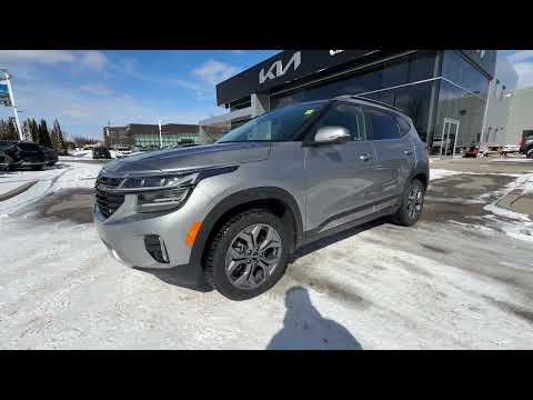 2025 Kia Seltos in Gray for sale at Clarington Kia in Bowmanville, ON