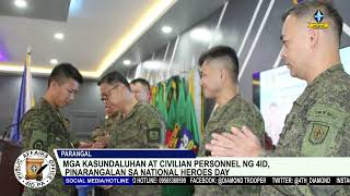 Mga kasundaluhan at civilian personnel ng 4ID, Pinarangalan sa National Heroes Day