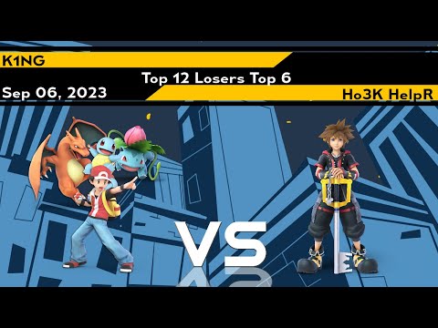 Xeno308 Losers Quarters - K1NG (Pokemon Trainer Male) vs HelpR (Sora Black KH3) - Smash Ultimate