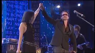 The Corrs, Bono /U2/- When the Stars Go Blue, concert Live 8, Edinburgh, Scotland, UK, 6.7.2005