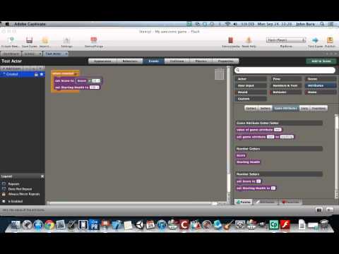 Stencyl Tutorials | Setting an attribute