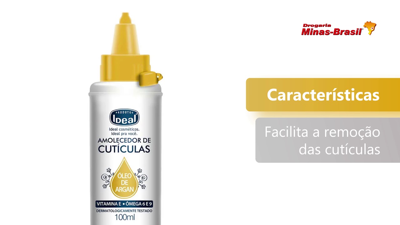 Amolecedor de Cutículas Ideal Óleo de Argan 100ml | Drogaria Minas Brasil