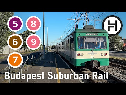 [4K] 🇭🇺 Budapest HEV Suburban Rail | All the Lines