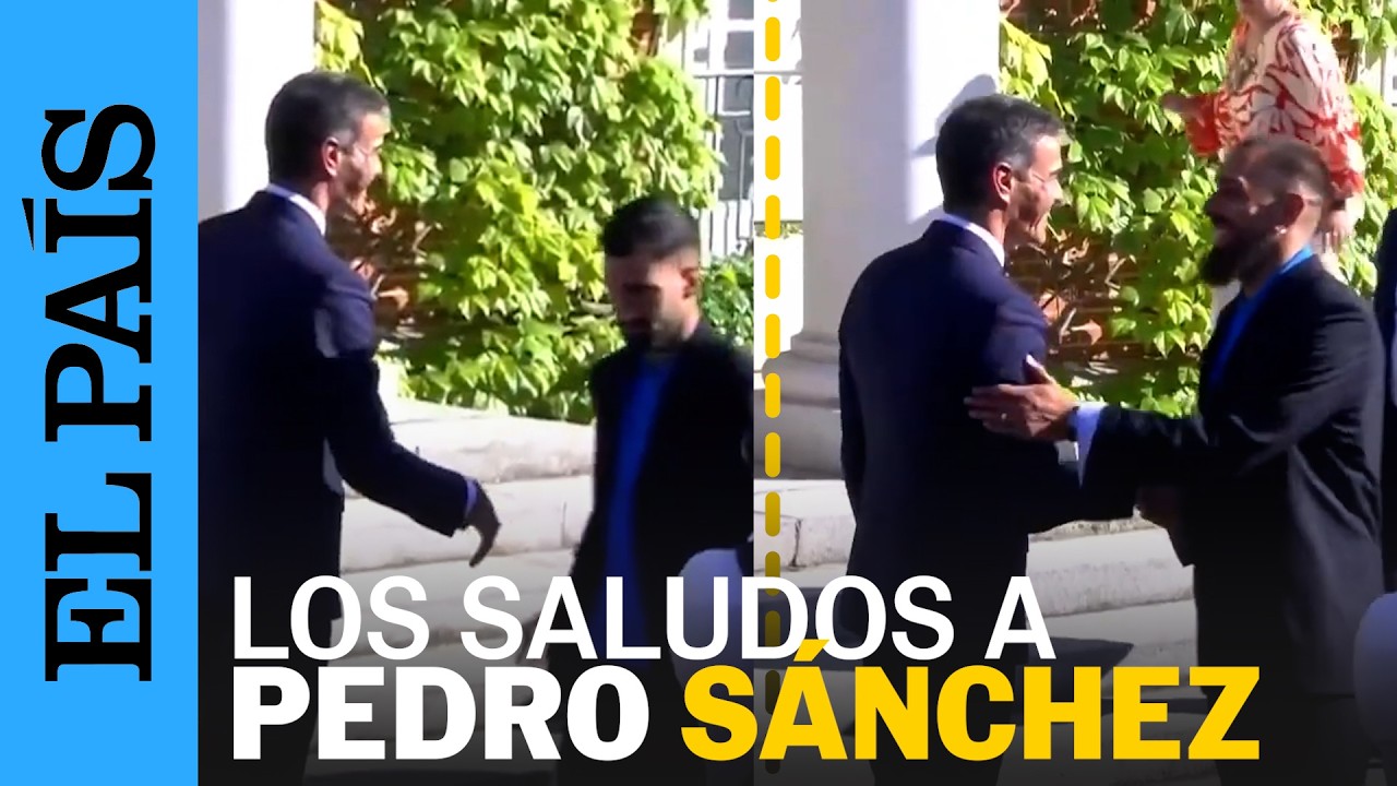Del frío saludo de Álex Baena a Pedro Sánchez a la complicidad de Borja Iglesias | EL PAÍS