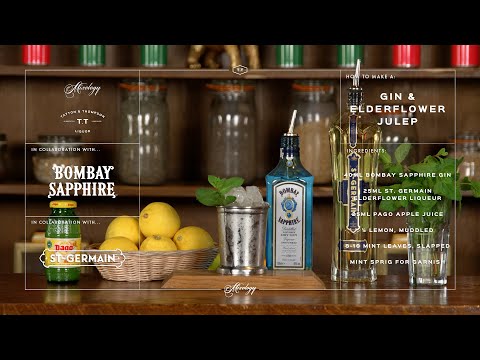 How To Make A Gin & Elderflower Julep | Cocktail Masterclass Drinks Recipe | Vegan Friendly