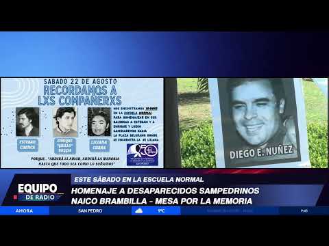 Homenaje a desaparecidos sampedrinos