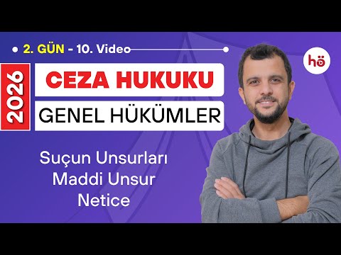 10) Ceza Hukuku KAMPI - Suçun Unsurları - Maddi Unsur - Netice (Sonuç) - Murat AKSEL