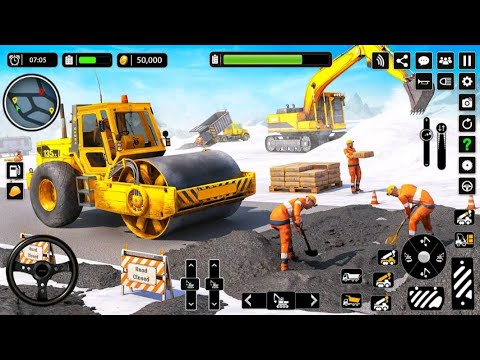 Build City Bridge Construction - Dump Truck JCB Excavator Loading Simulator 3D - Android Gameplay