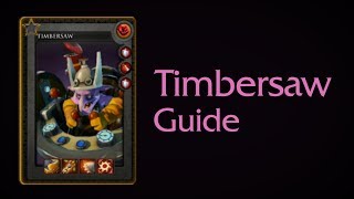 Timbersaw guide. Gameplay Dendi and Funn1k (in English and Russian)