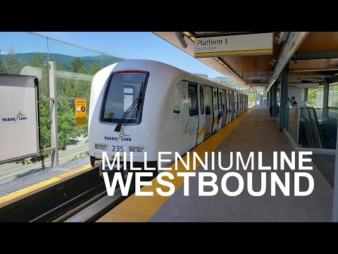 Complete Real Time SkyTrain Ride - Millennium Line from Lafarge Lake-Douglas to VCC-Clark