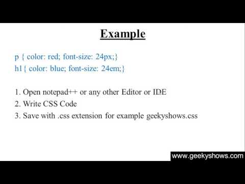 External Style Sheet in CSS Hindi