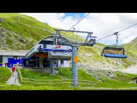 Alp Trieder Sattel (4K) - Sesselbahn, die es nur einmal auf der Welt gibt!
