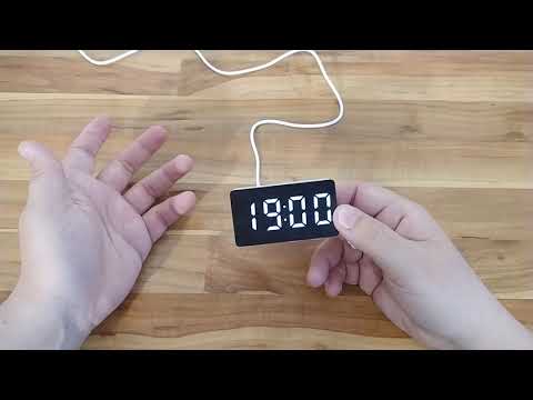 Светодиодный будильник с термометром