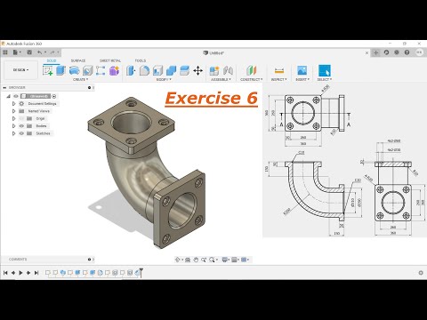 Autodesk Fusion 360 Tutorial for Beginner Exercise 6