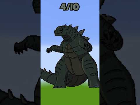 Godzilla in Minecraft 😀 #shorts