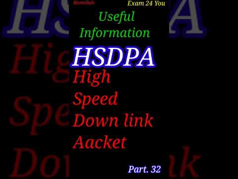 Useful Information || HSDPA Full Form ||#shorts || Part 32 ¦¦ Exam24You