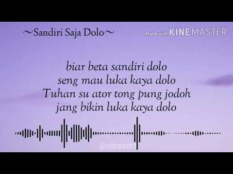 Sandiri Saja Dolo - R Angkotasan (Lirik Video)