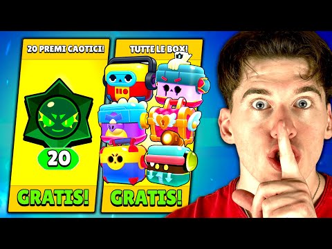 How to Get 20 Chaos Drops, 7 Mega Boxes, 4 Glowbert Boxes, and More for Free! | Brawl Stars ITA