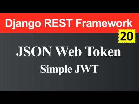 JSON Web Token and Simple JWT in Django REST Framework Hindi