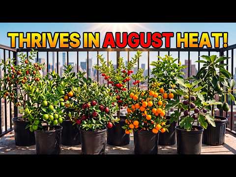7 Container Dwarf Fruit Trees and Shrubs That Actually THRIVE in August Heat