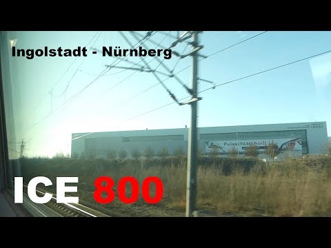 [280 km/h] ICE 800 (ICE 1) Mitfahrt SFS Ingolstadt - Nürnberg (full)