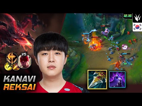 Kanavi Jungle Rek'Sai Prowler's Claw Conqueror - Kanavi Rek'Sai Match Highlight - LOL KR 12.15