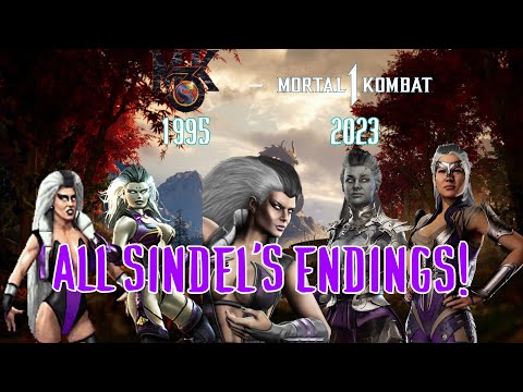 Mortal Kombat series - All Sindel's Endings! (MK3 - MK1 (2023))