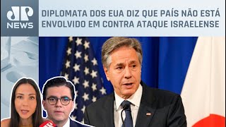 Antony Blinken fala sobre tensão entre Israel e Irã; Amanda Klein e Vilela comentam