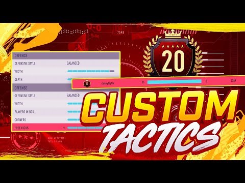 30-0 TOP 100 BEST CUSTOM TACTICS & PLAYER INSTRUCTIONS!! FIFA 20 ULTIMATE TEAM