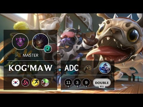 Kog'Maw ADC vs Ashe - KR Master Patch 9.22