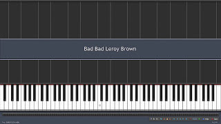 Bad Bad Leroy Brown - Jim Croce [Piano Tutorial] (Synthesia)