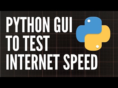 Test Internet Speed Using Python Tkinter Speedtest Cli