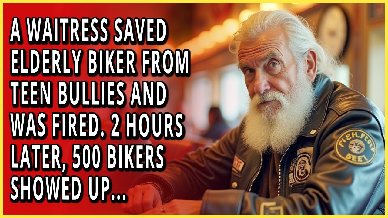 Waitress Saved an Elderly Biker From Teen Bullies and Was Fired. 2 Hours Later, 500 Bikers Showed Up