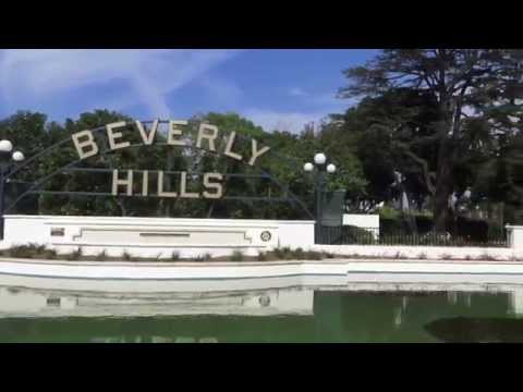 The historic Beverly Hills Lily Pond at the Beverly Gardens Park in the City of Beverly Hills.