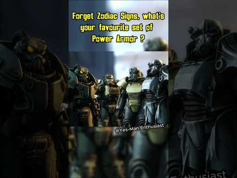 Forget Zodiac Signs, what's your favourite set of Power Armor? #fallout #memes #shorts