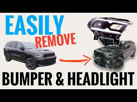 How To EASILY Remove 2014-2025 Dodge Durango Front Bumper & Headlight Step By Step Tutorial