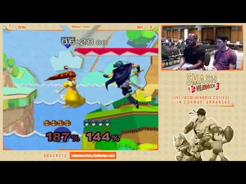S@H3 - Arby ( Marth ) vs iori ( Peach ) Melee Winners Final