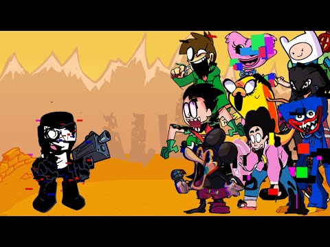 FNF-Hgu (Glitch Tankman) But All Pibby Characters Sings It🎤(Every Turn a Different Character Sings)