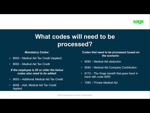 Sage Pastel Payroll (AME): Understanding Medical aid...