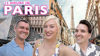 How Many PARIS Tourist Traps Can We Do In ONE DAY?! | Louvre, Eiffel Tower, Seine, Notre Dame