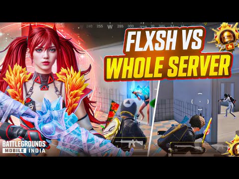 FLXSH VS WHOLE SERVER 💀FASTEST 3 FINGER PLAYER🔱