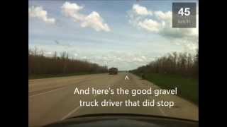 preview picture of video 'Grande Prairie Bad Drivers Gravel truck blowing through brake check'