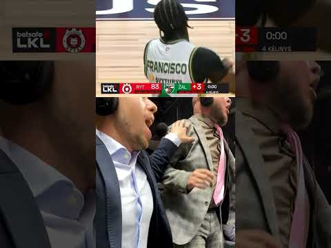 Komentatorių reakcijos į ikoninį Sylvaino Francisco metimą prieš Rytą #zalgiris #rytas #francisco