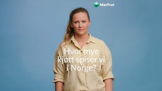 Hvor mye kjøtt spiser vi i Norge? 